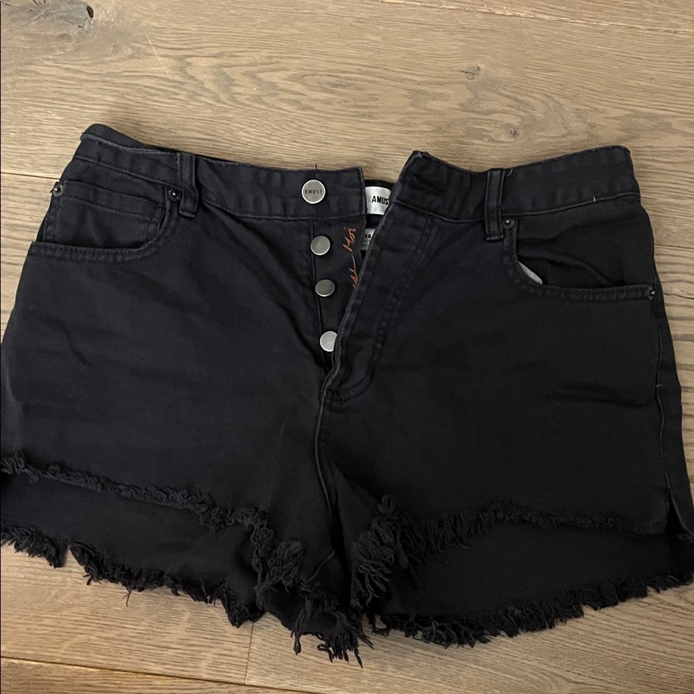 Amuse Society Black Women's Denim Shorts